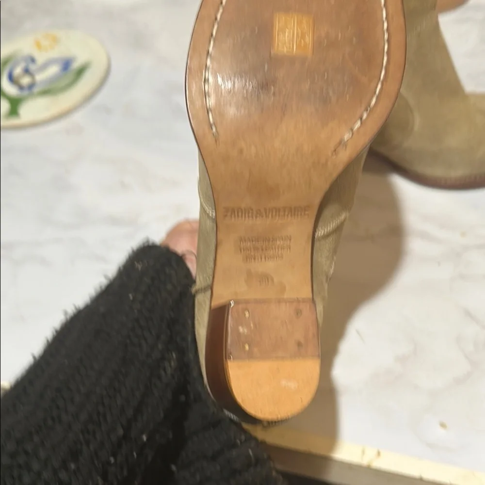 Zadig & Voltaire Tan Ankle Boots